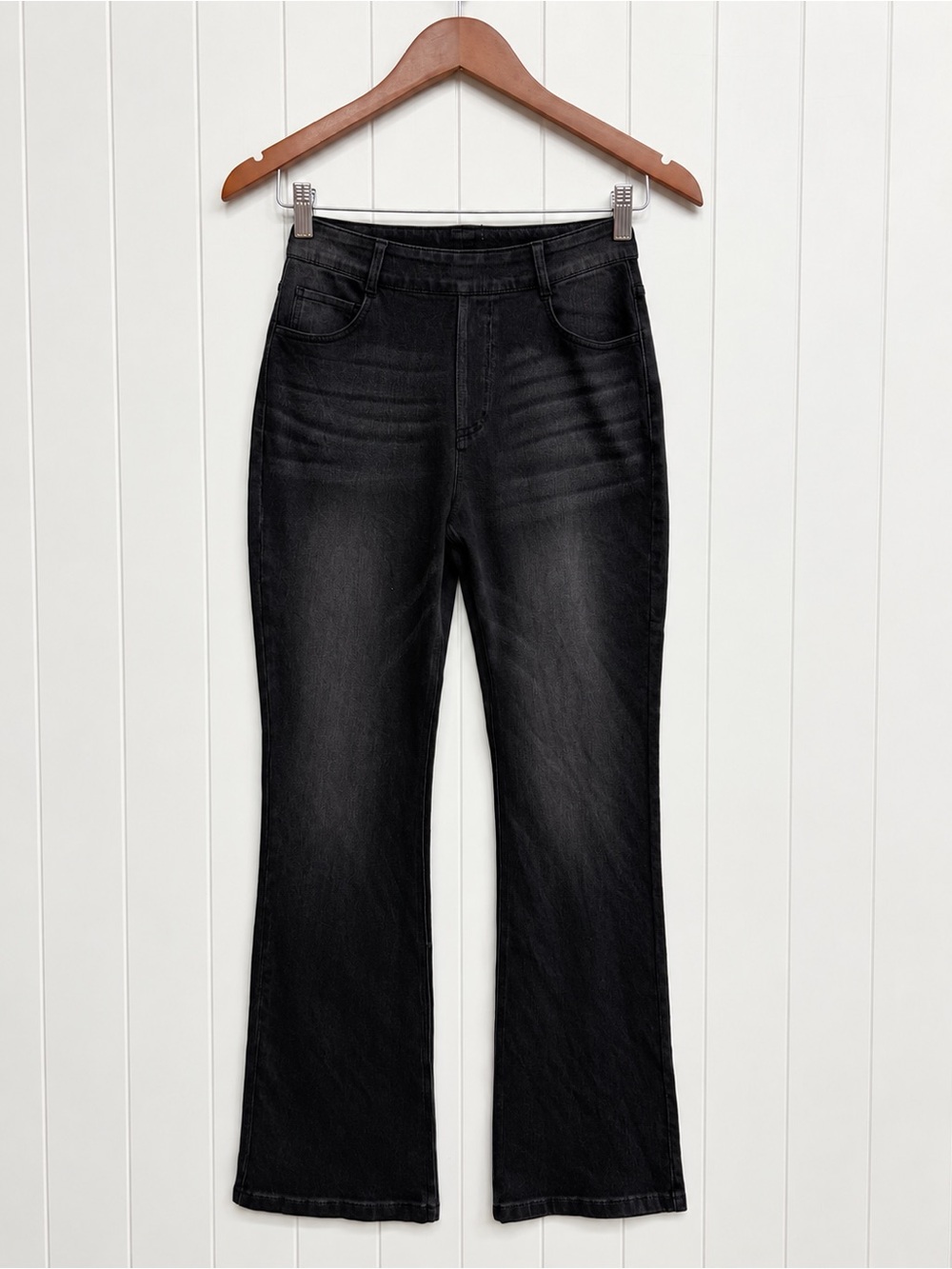 Halara Flex High Waisted Washed Bootcut Jeans Black Size XS NWOT